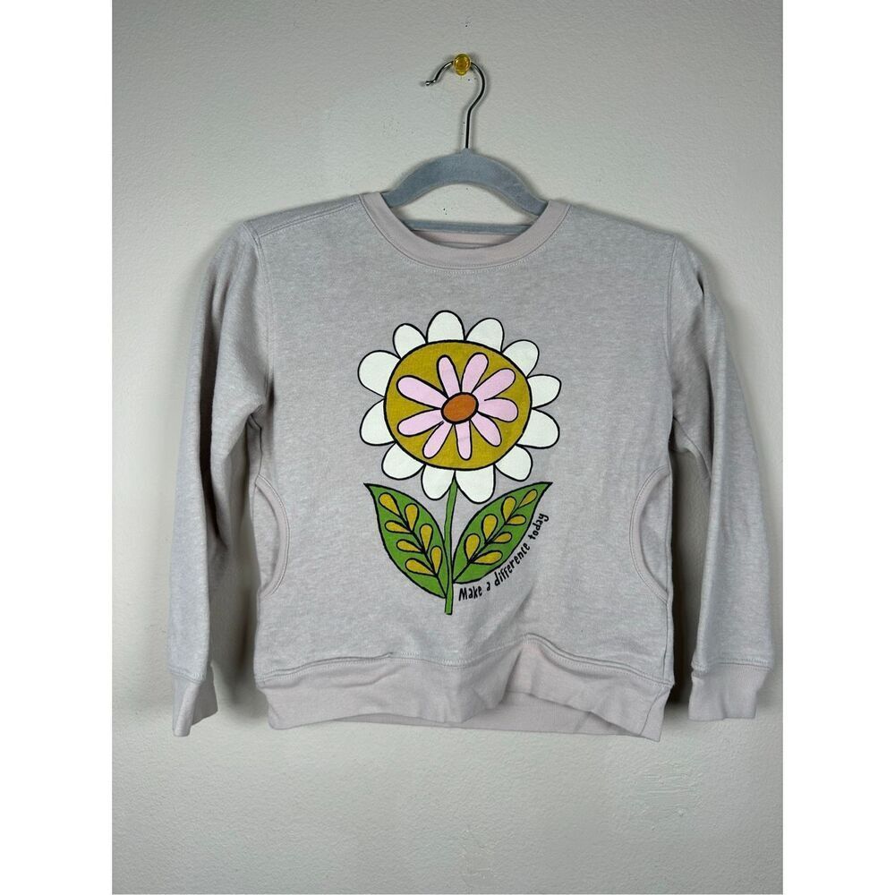Natural Life Kid's Flower Crewneck Sweatshirt Sz 10-12